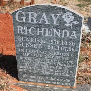 GRAY Richenda 1976-2013