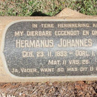 GROVE Hermanus Johannes 1893-1957