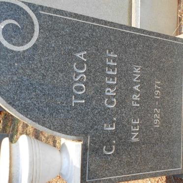 GREEFF C.E. nee FRANK 1922-1971