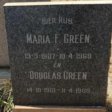 GREEN Douglas 1901-1969 &amp; Maria F. 1907-1969