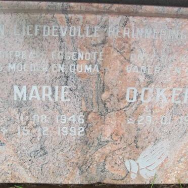 GRAHAM Ockert 1941- &amp; Marie 1946-1992