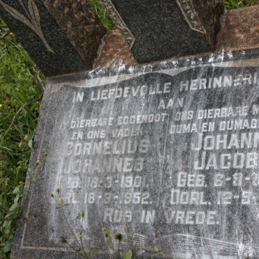 GRUNDLING Cornelius Johannes 1901-1952 &amp; Johanna Jacoba 1906-1989