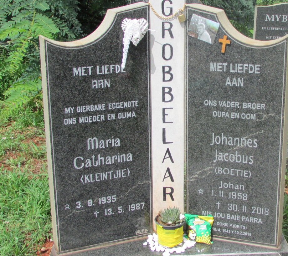 GROBBELAAR Maria Catharina 1935-1987 :: GROBBELAAR Johannes Jacobus 1958-2018