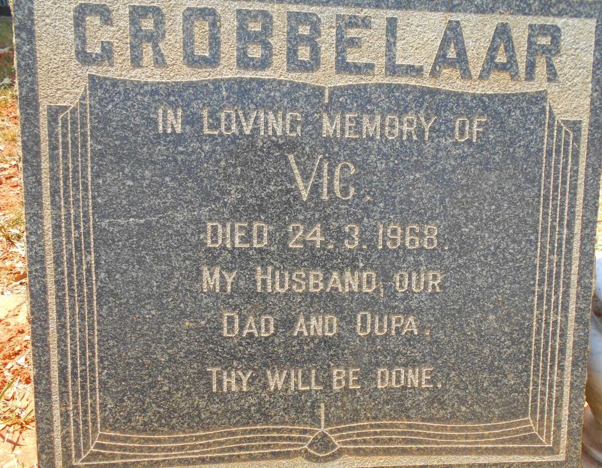 GROBBELAAR Vic -1968