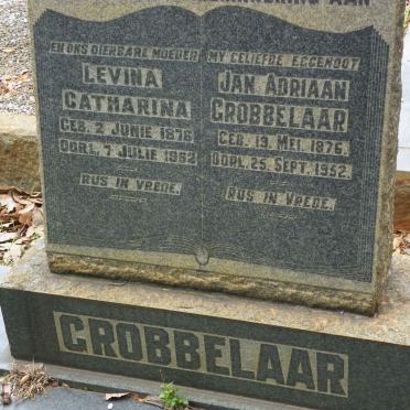 GROBBELAAR Jan Adriaan 1876-1952 &amp; Levina Catharina 1876-1962