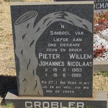 GROBLER Pieter Willem Johannes Nicolaas 1953-1986