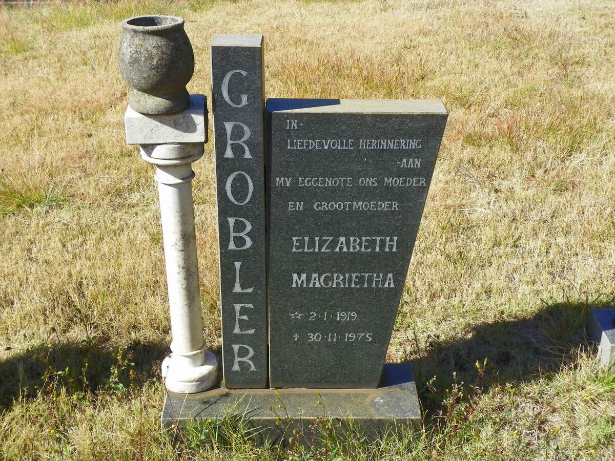 GROBLER Elizabeth Magrietha 1919-1975