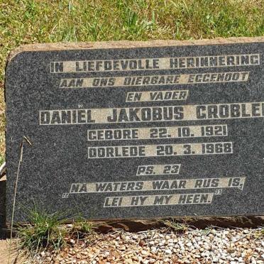 GROBLER Daniel Jakobus 1921-1968