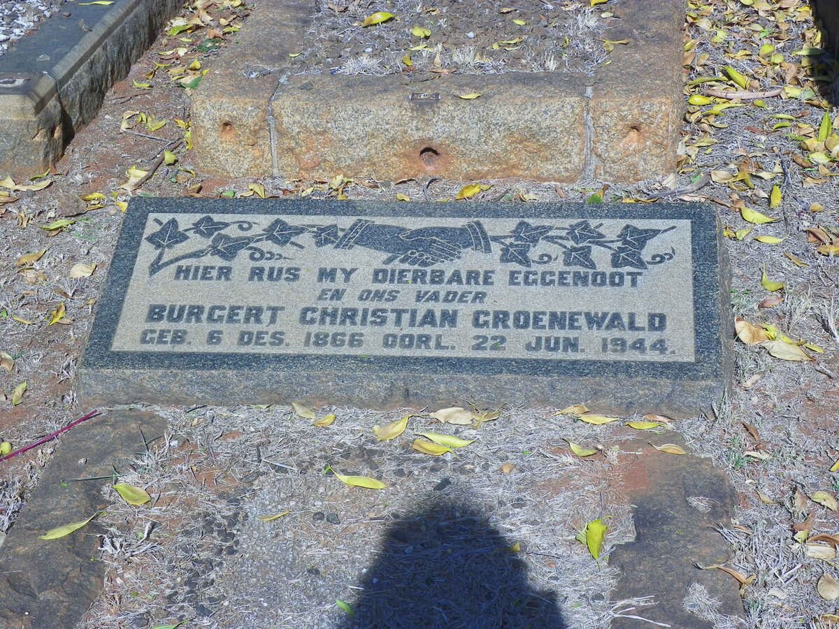 GROENEWALD Burgert Christian 1866-1944