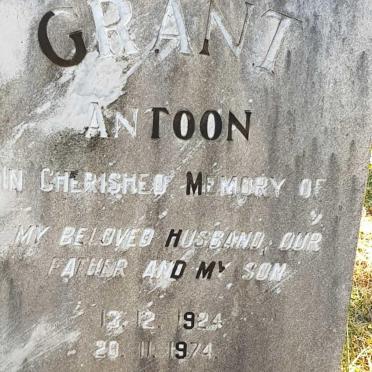 GRANT Antoon 1924-1974