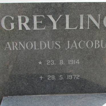 GREYLING Arnoldus Jacobus 1914-1972