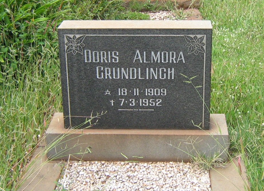 GRUNDLINGH Doris Almora 1909-1952