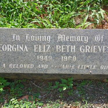GRIEVESON Ronald Eustace 1909-1998 &amp; Helen Elizabeth 1917-1990 :: GRIEVESON Georgina Elizabeth 1949-1960