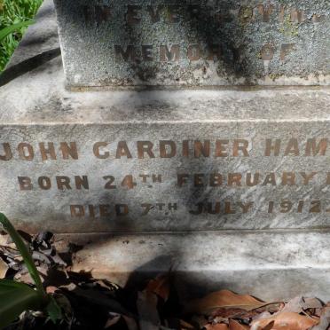 HAMILTON John Gardiner 1859-1912