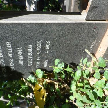 HALL Johanna Gertruida 1895-1965