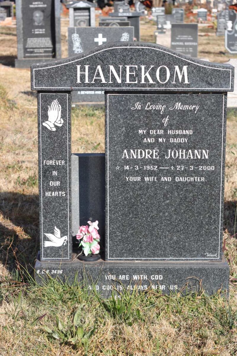 HANEKOM Andre Johann 1952-2000