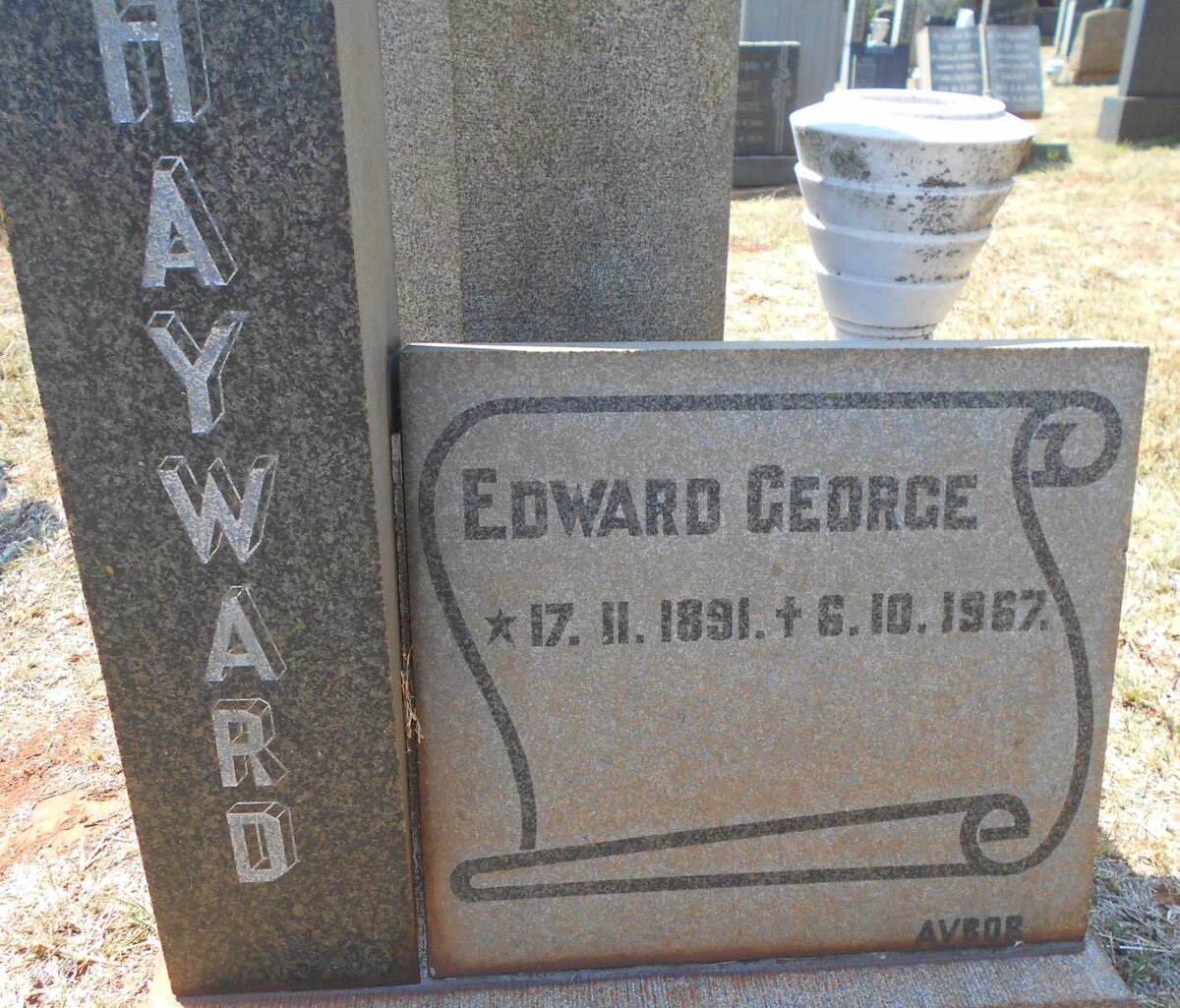 HAYWARD Edward George 1891-1967