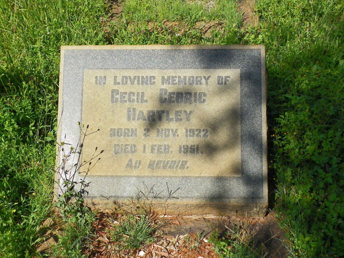 HARTLEY Cecil Cedric 1922-1951
