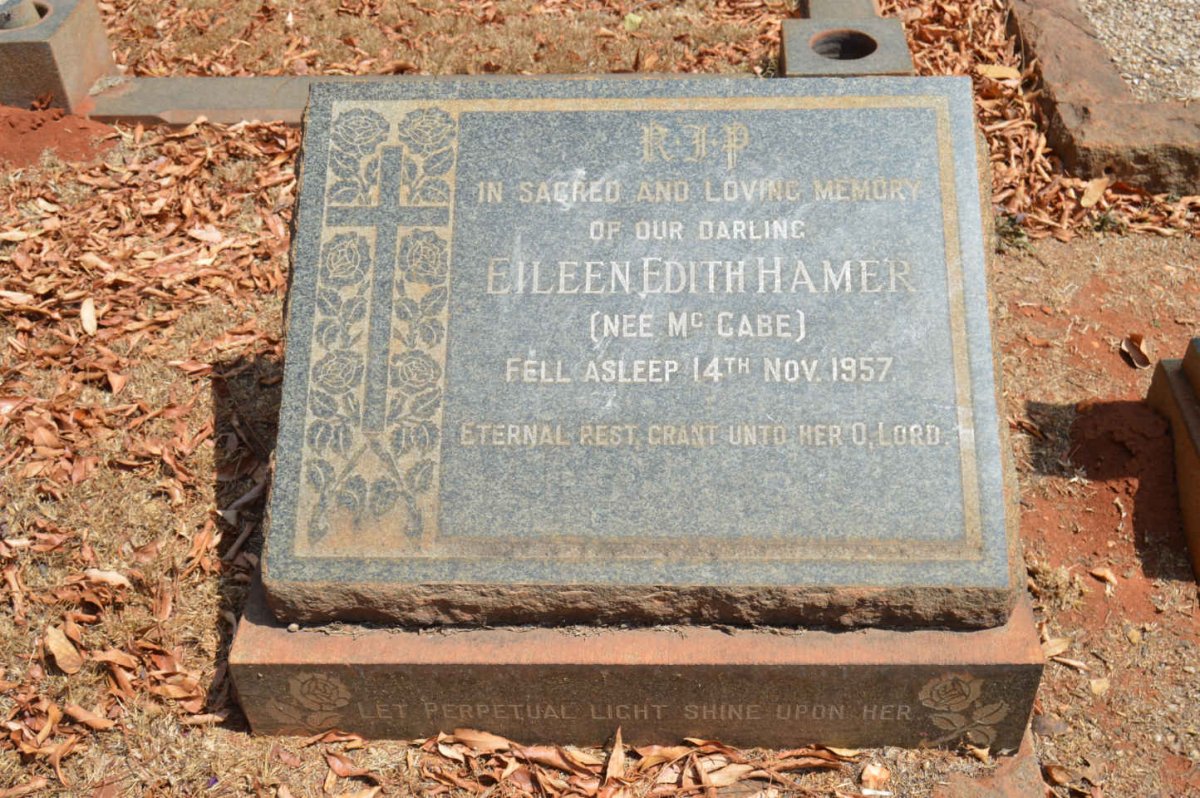 HAMER Eileen Edith nee MCCABE -1957