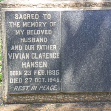 HANSEN Vivian Clarence 1895-1945