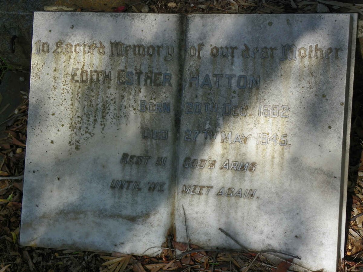 HATTON Edith Esther 1882-1945