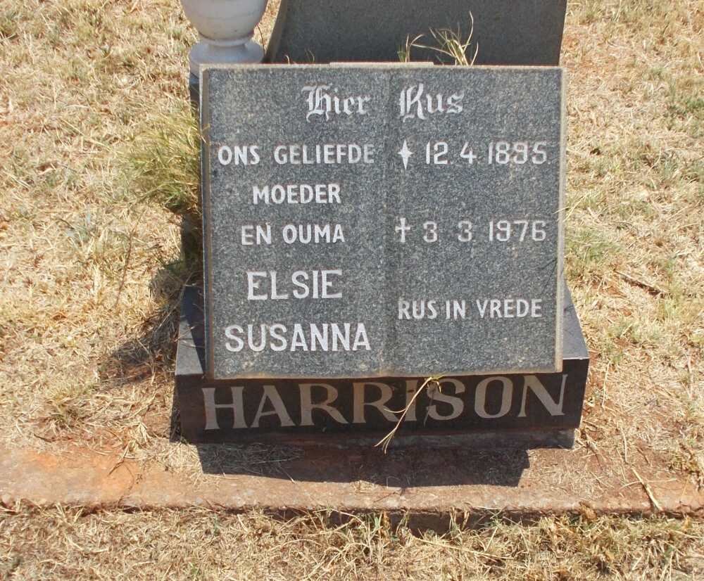 HARRISON Elsie Susanna 1895-1976