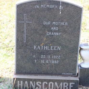 HANSCOMBE Kathleen 1922-1992