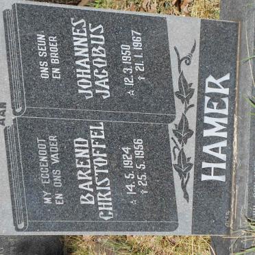 HAMER Barend Christoffel 1924-1956 :: HAMER Johannes Jacobus 1950-1967