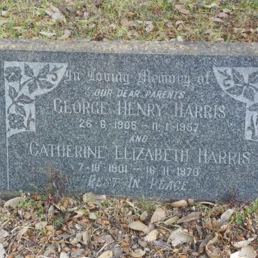 HARRIS George Henry 1905-1957 &amp; Catherine Elizabeth 1901-1970