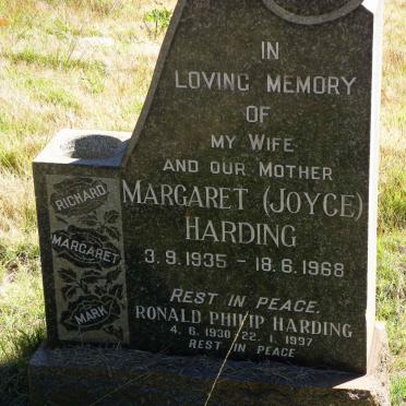 HARDING Ronald Philip 1930-1997 &amp; Margaret 1935-1968