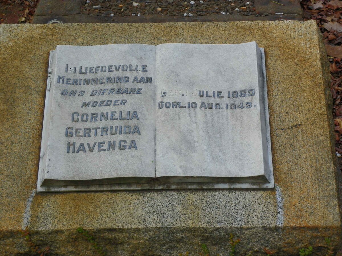 HAVENGA Cornelia Gertruida 1863-1943
