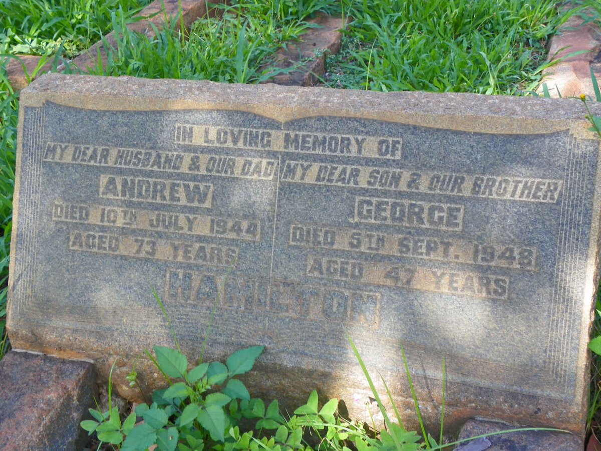 HAMILTON Andrew -1944 :: HAMILTON George -1948