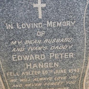 HANSEN Edward Peter -1943