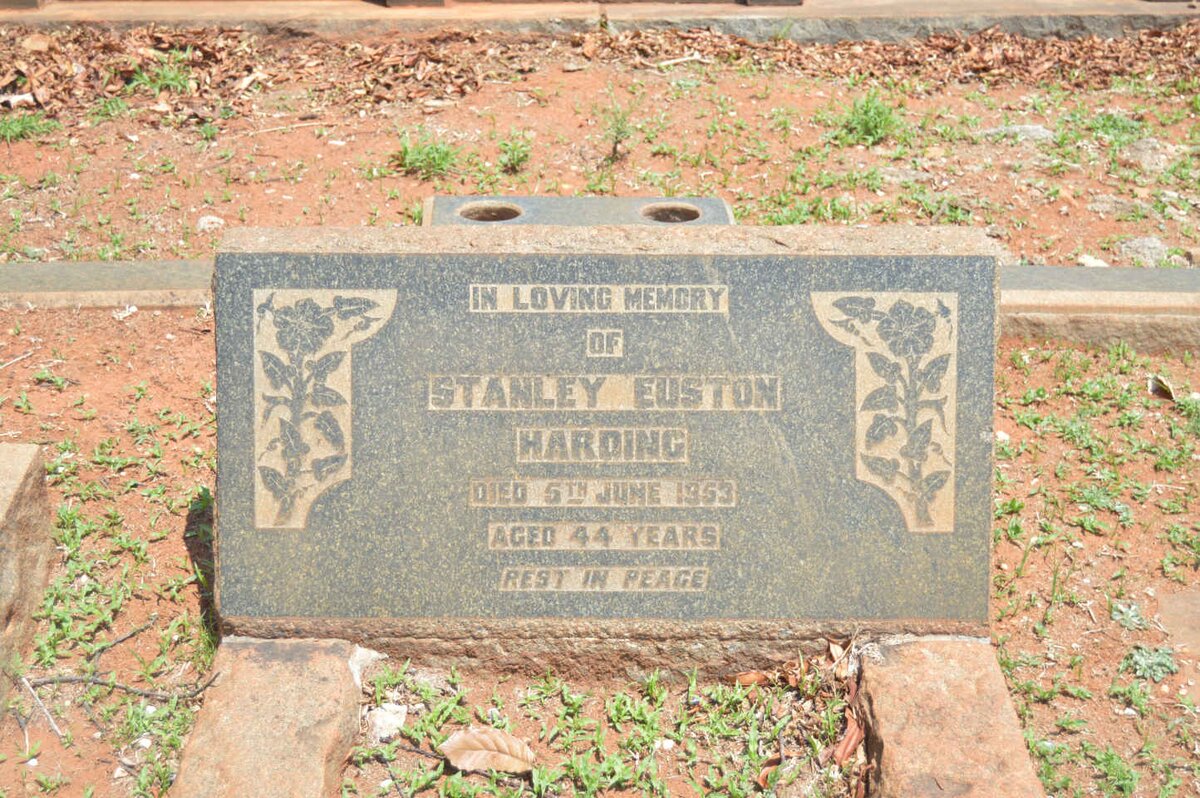 HARDING Stanley Euston -1953