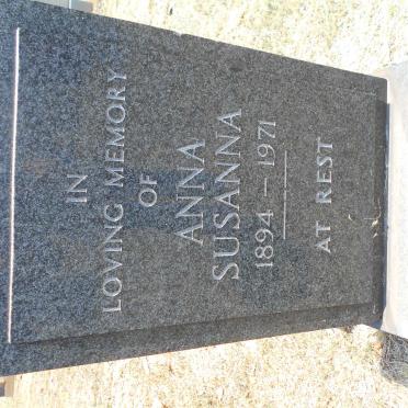 HAARHOFF Anna Susanna 1894-1971