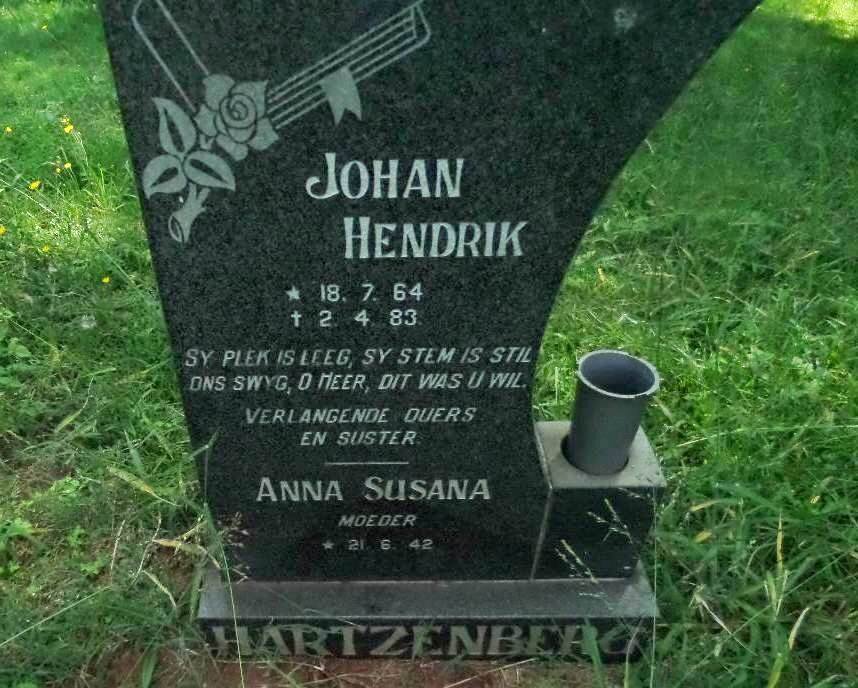 HARTZENBERG Anna Susana 1942- :: HARTZENBERG Johan Hendrik 1964-1983