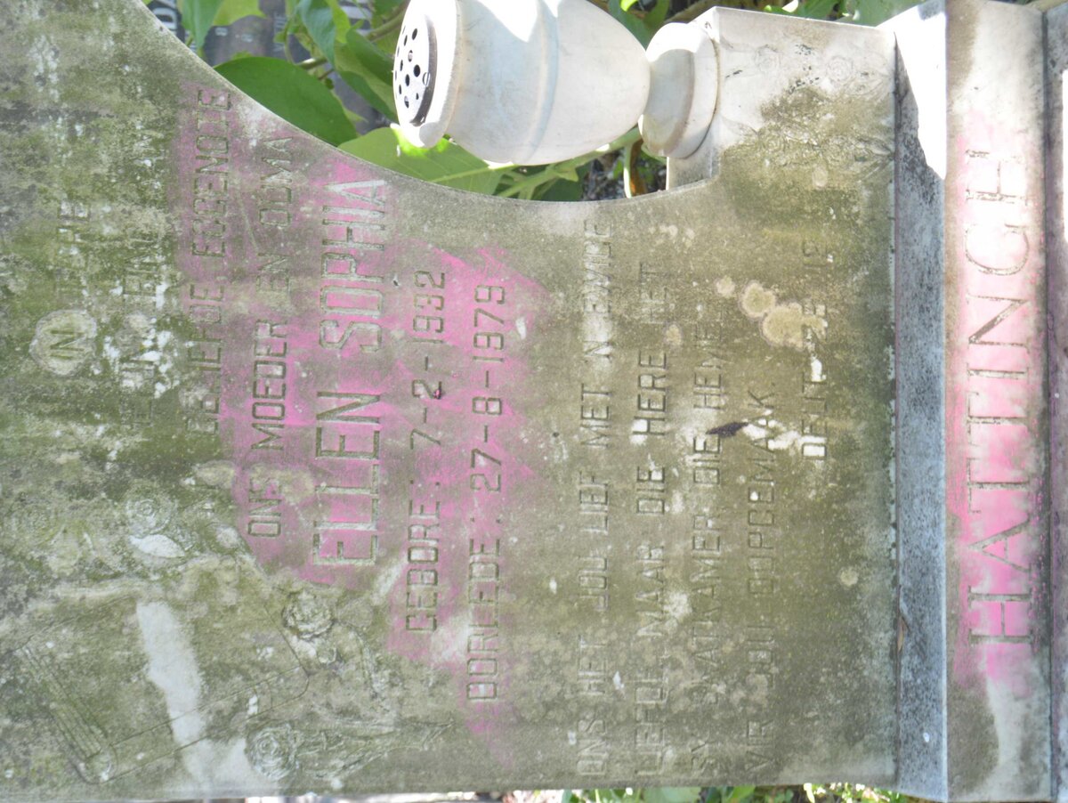 HATTINGH Ellen Sophia 1932-1979