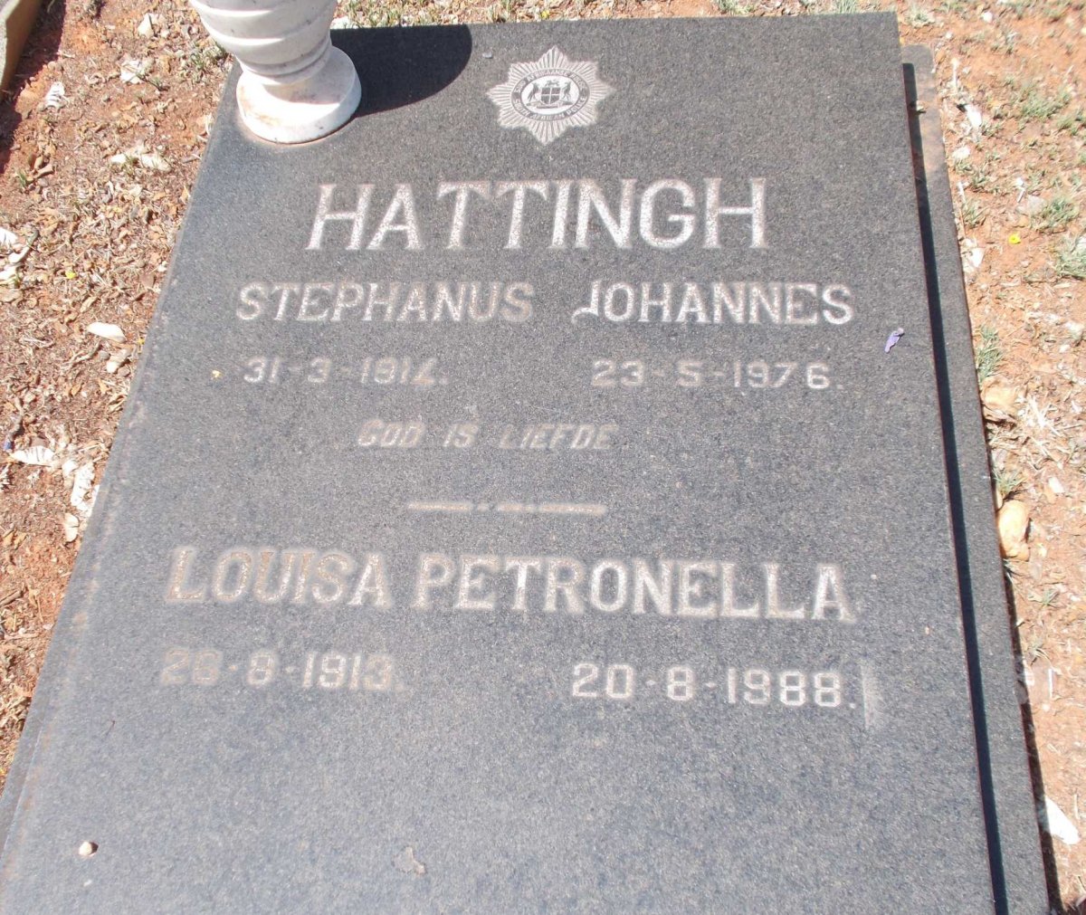 HATTINGH Stephanus Johannes 1914-1976 &amp; Louisa Petronella 1913-1988