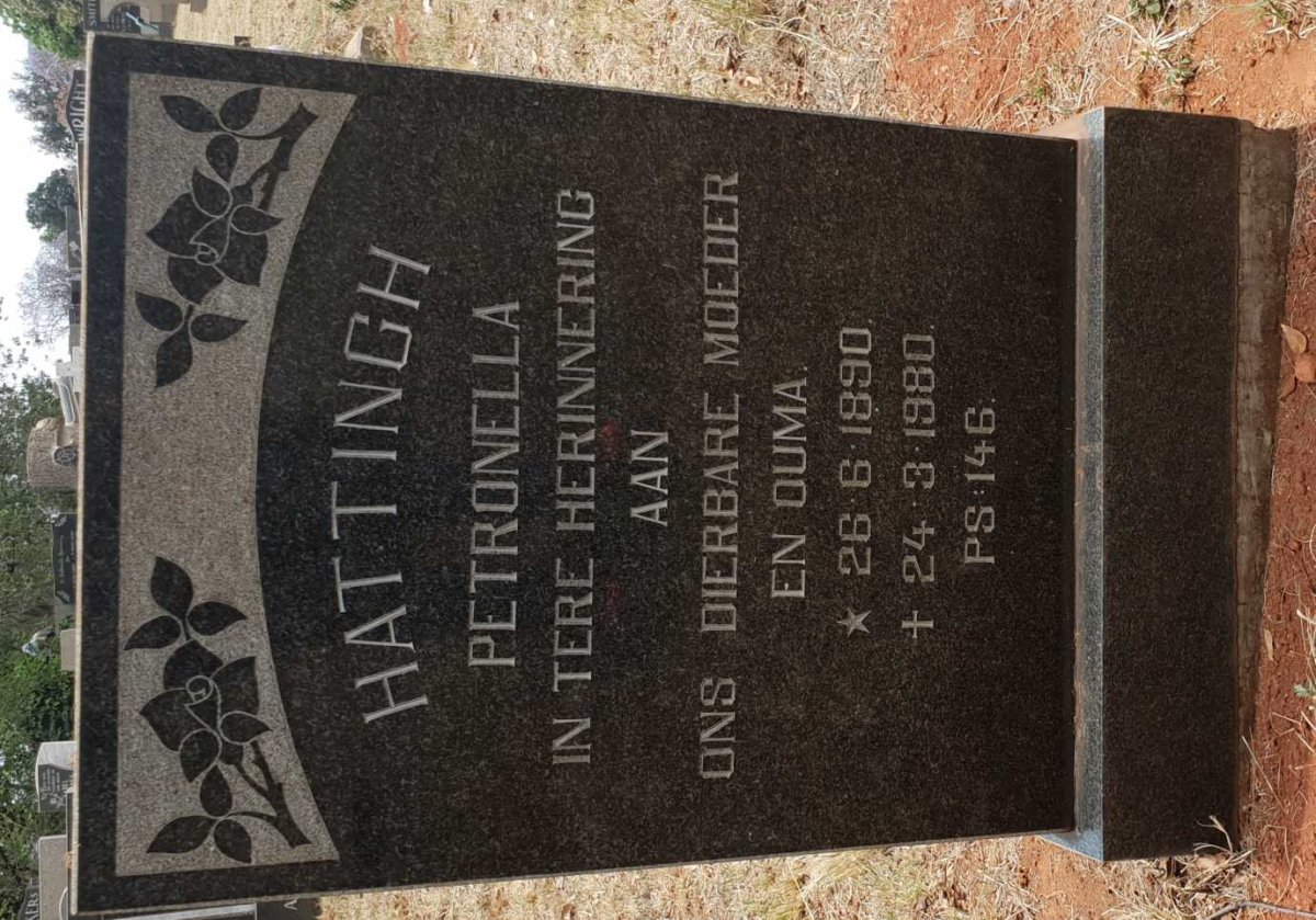 HATTINGH Petronella 1890-1980