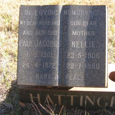HATTINGH Paul Jacobus 1901-1972 &amp; Nellie 1906-1980