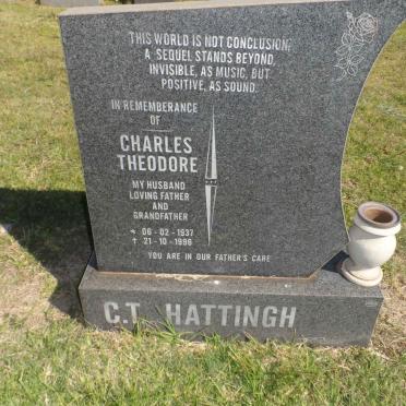 HATTINGH Charles Theodore 1937-1996