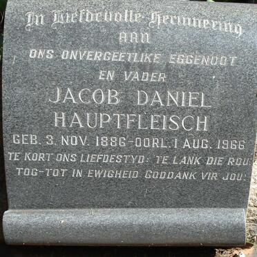 HAUPTFLEISCH Jacob Daniel 1886-1966