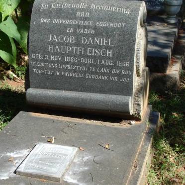 HAUPTFLEISCH Jacob Daniel 1886-1966 :: HAUPTFLEISCH Talitha 1907-1995 