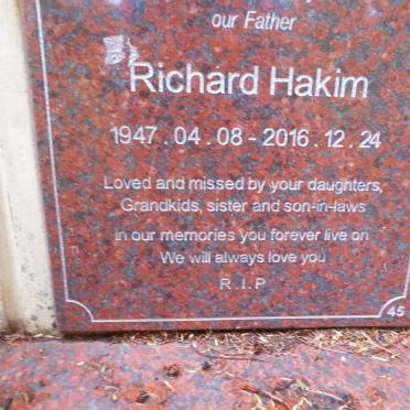 HAKIM Richard 1947-2016