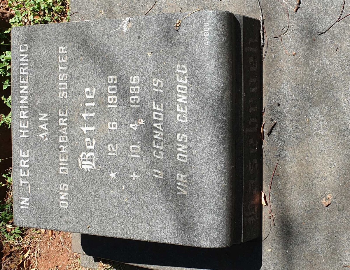 HASEBROEK Bettie 1909-1986