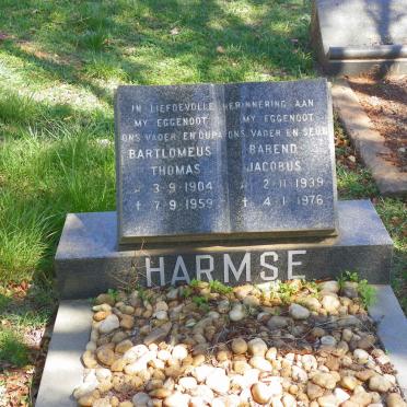 HARMSE Bartlomeus Thomas 1904-1959 :: HARMSE Barend Jacobus 1939-1976