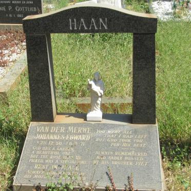 HAAN Van Der Merwe Johannes Edward 1950-1971