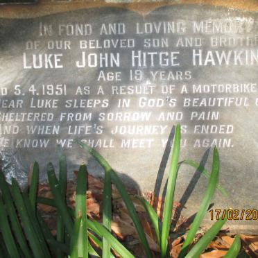 HAWKINS Luke John Hitge -1951