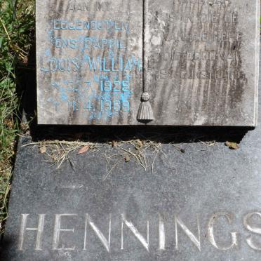 HENNINGS Louis William 1925-1969