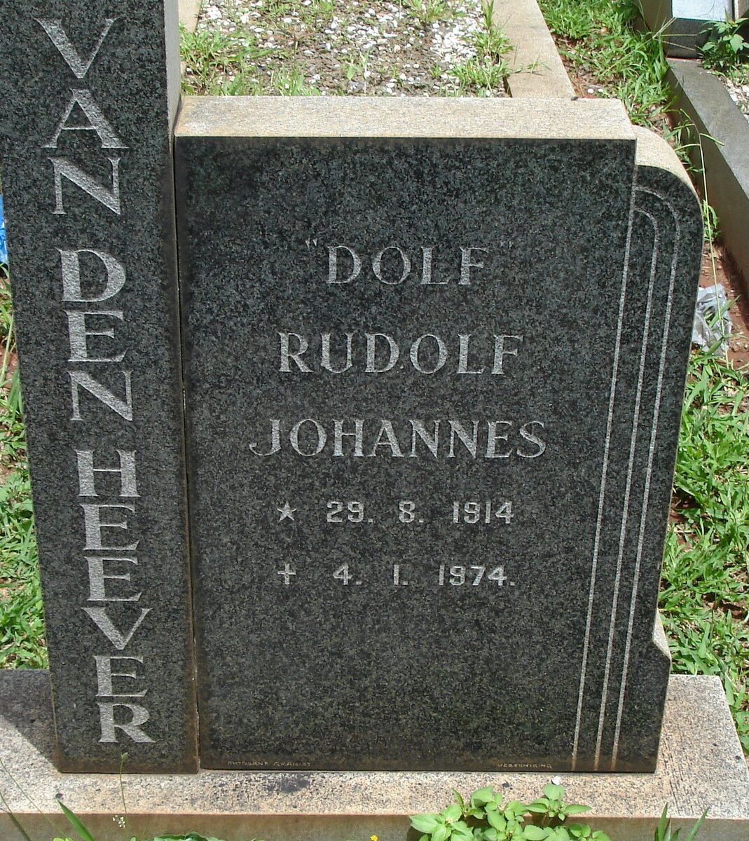 HEEVER Rudolf Johannes, van den 1914-1974